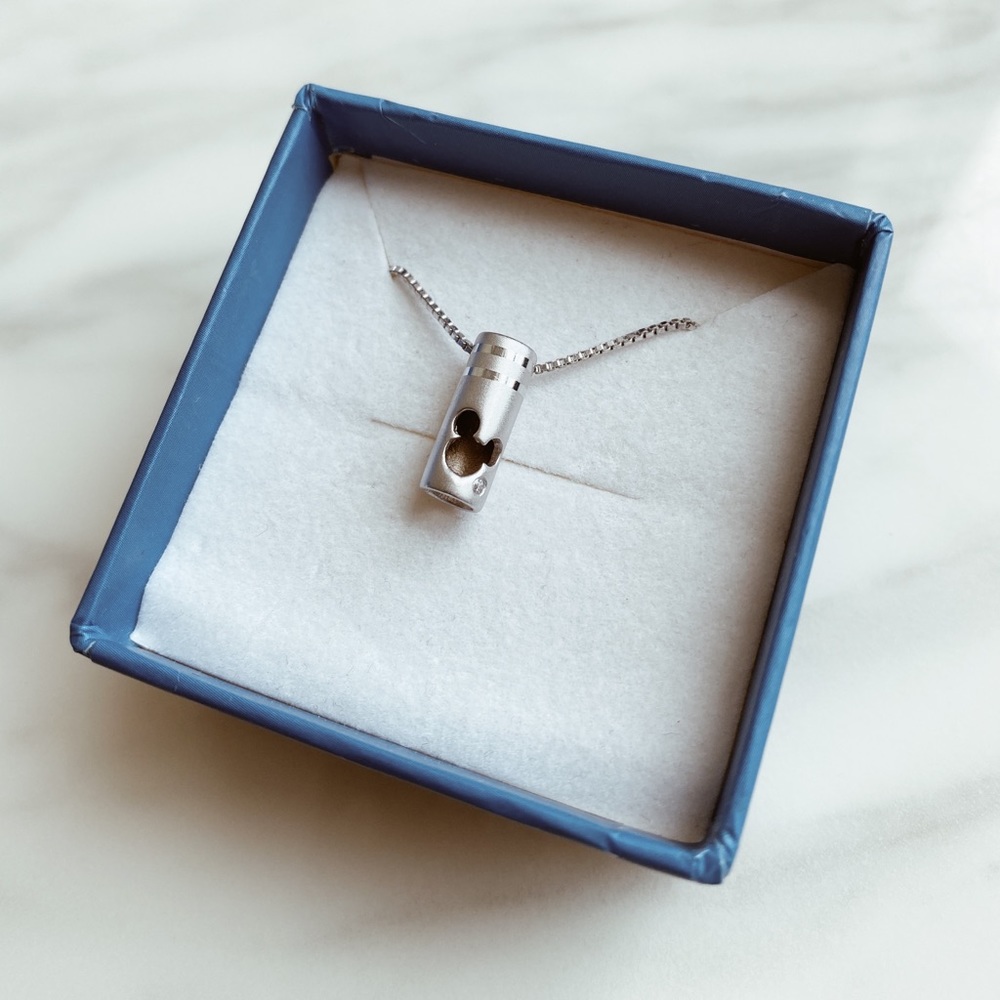 Authentic Mickey sterling silver necklace